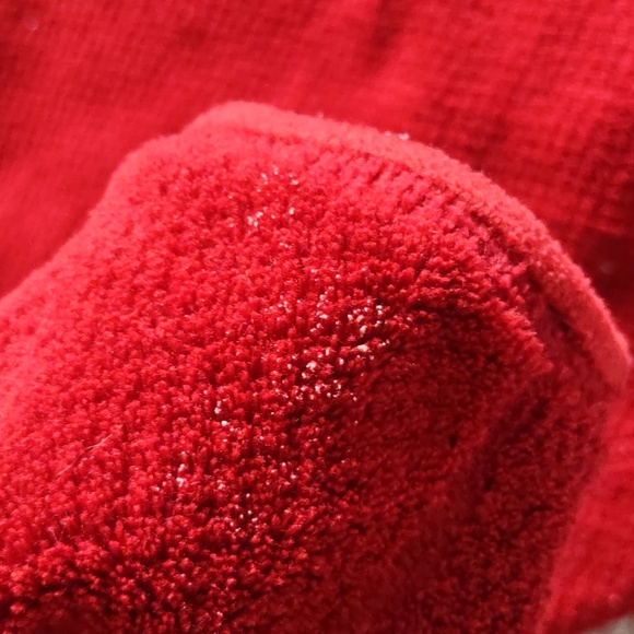 Patagonia Medium Red T-Snap Textured Pullover Fleece - Picture 14 of 16